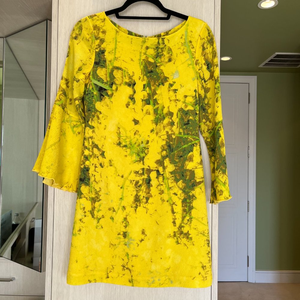 Tracy Reese yellow and green dress